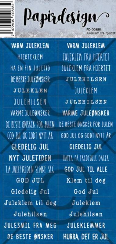 Papirdesign - Juleklem fra hjertet