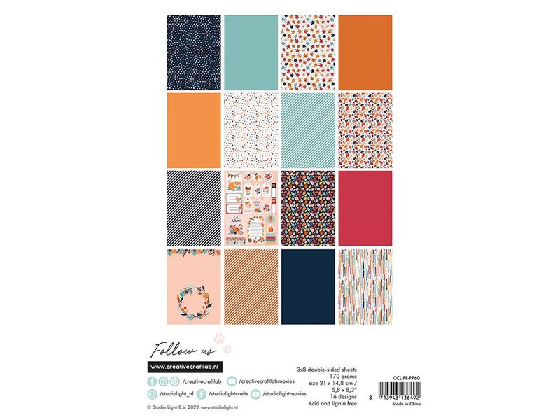 Studio Light Friendz Paper pad  Harvest 79