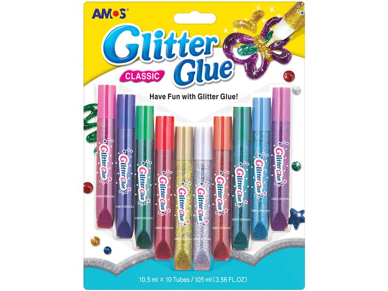 Amos Glitterlim Blister Classic 10,5ml x 10