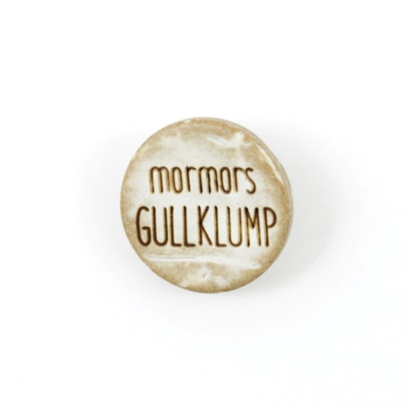 Treknapp - Mormors gullklump - 15 mm.
