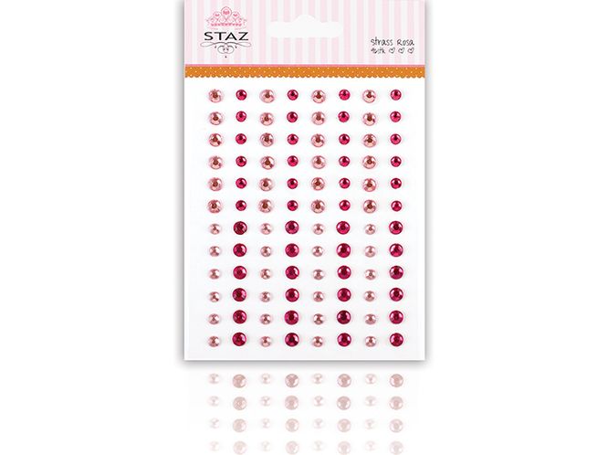 Hovedbilde Strass m/lim - Rosa - 96stk