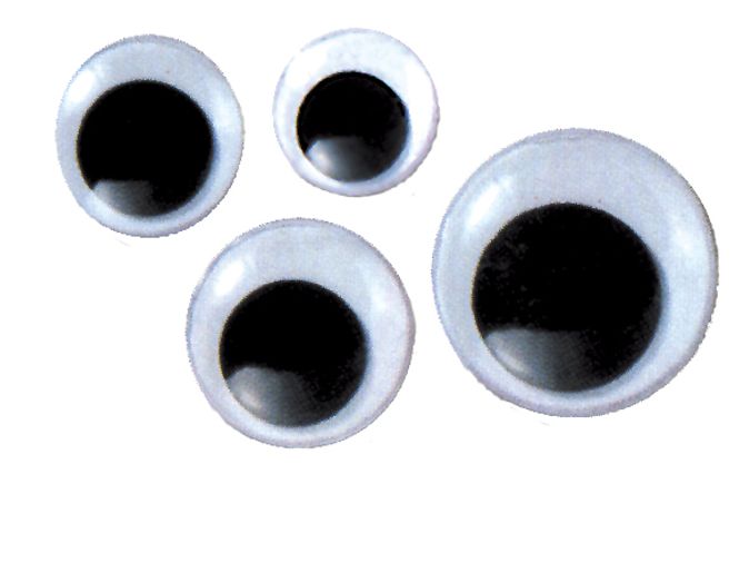 Hovedbilde Plastøyne 10mm sy 24stk.