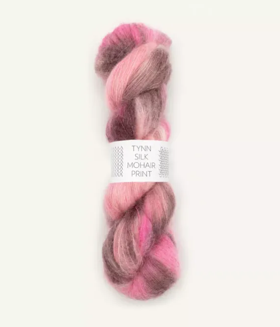 Hovedbilde TYNN SILK MOHAIR PRINT PINK ...