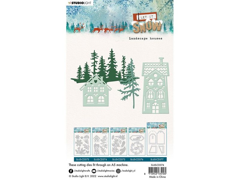 Studio Light Let it snow Dies  Landscape houses 374
