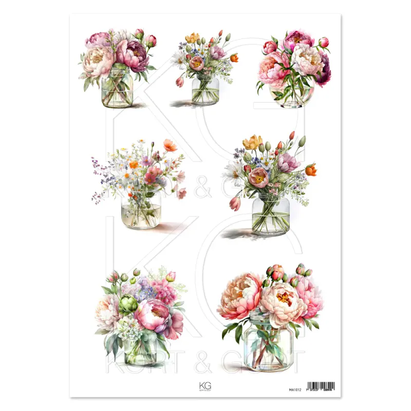 Motivark Blomster 