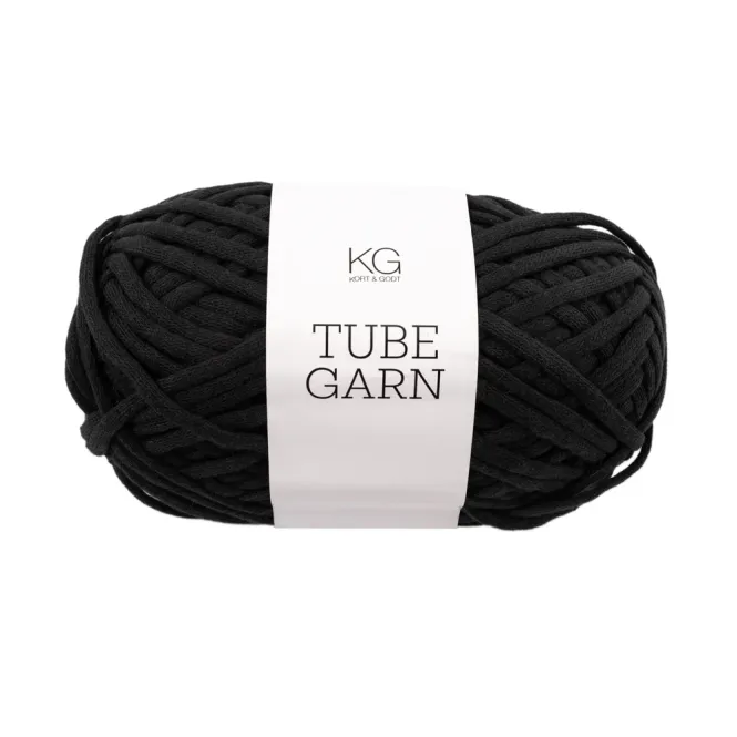 Hovedbilde Tubegarn  4mm Sort 0095