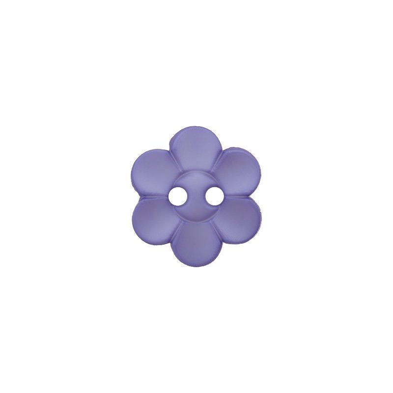 Knapp 454180  2-hulls BLOMST 12mm  60 Lilla